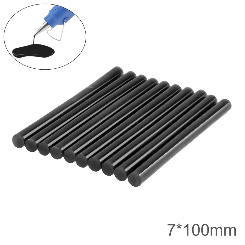 

5pcs 10pcs Black Hot Melt Glue Stick 7mmx100mm Adhesive Home DIY Tools for Hot Melt Glue Gun Craft Album Repair Glue Sticks