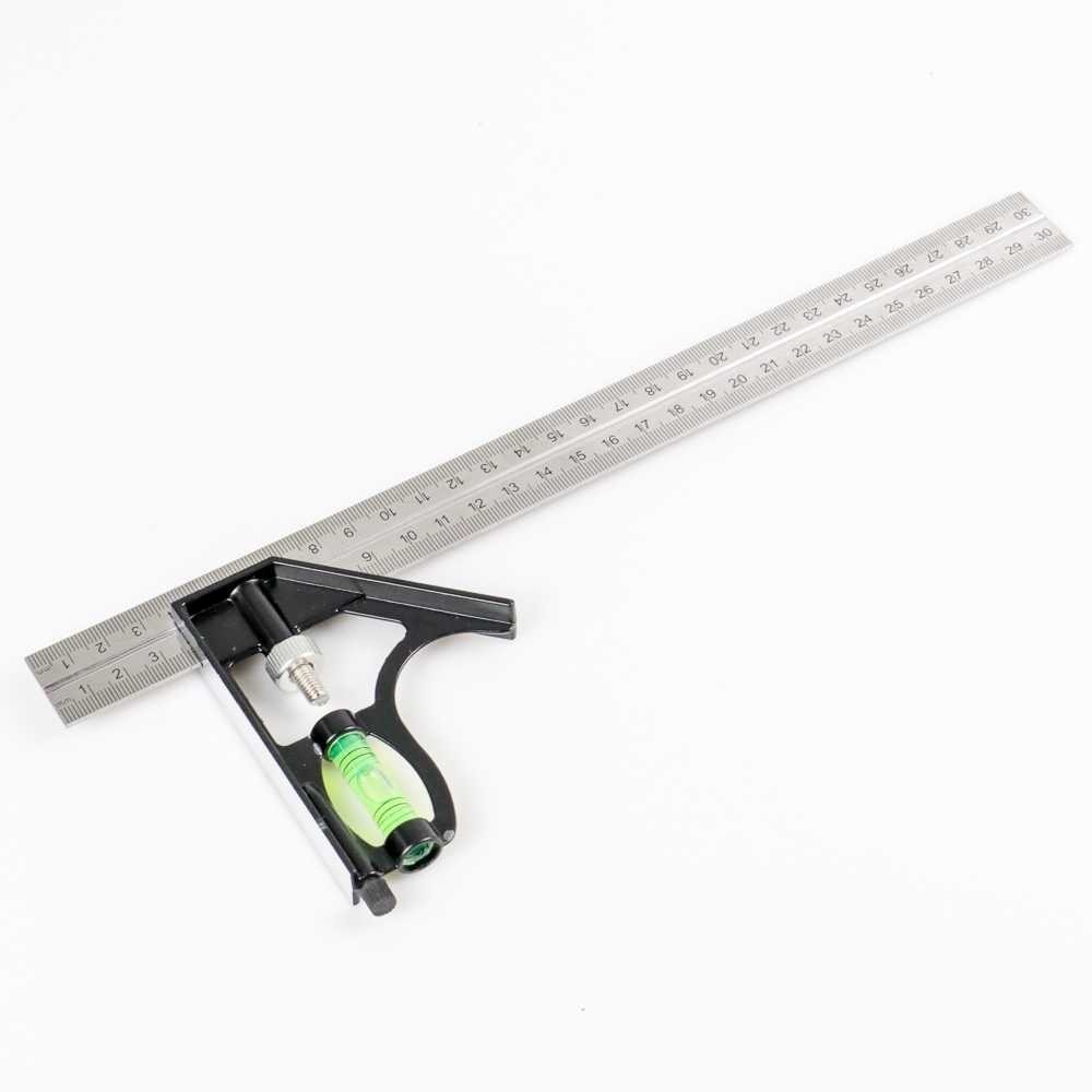 

Taffware Penggaris Mistar Siku L Busur Derajat Kemiringan Sudut Kayu Waterpass Multifungsi Stainless Steel / Mistar Penggaris Siku Tukang Multifungsi Adjustable Angle Ruler Waterpass 305mm / Penggaris Tukang Siku Mistar Multifungsi ada Waterpass