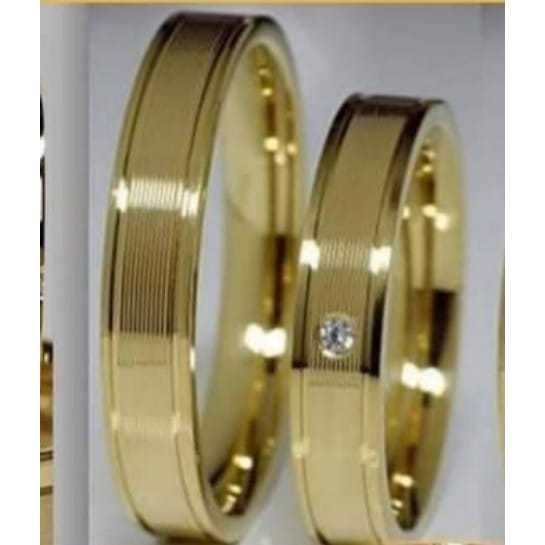 Swalayanperak CIncin nikah palladium kadar 5% cincin tunangan couple palladium