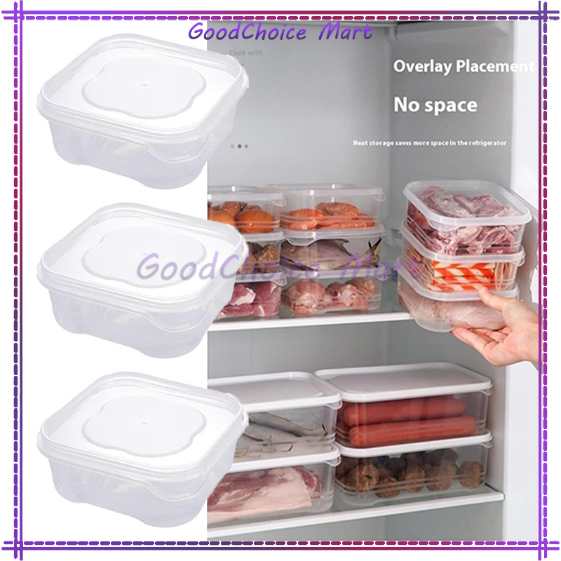 Kotak Transparan Penyimpanan Makanan/Kotak Penyimpanan Sayuran Beku