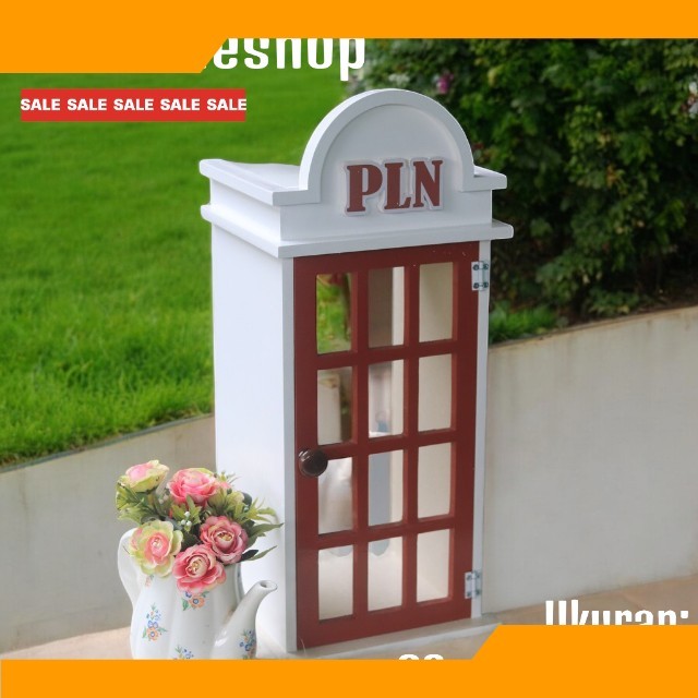 BOX PLN KAYU Tempat penyimpanan meteran model terbaru