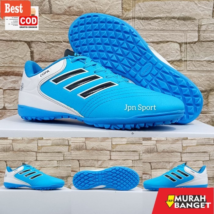 rekomendasi sepatu futsal Sepatu Futsal Adidas Copa Anak Sol Gerigi Terbaru - Putih, 33