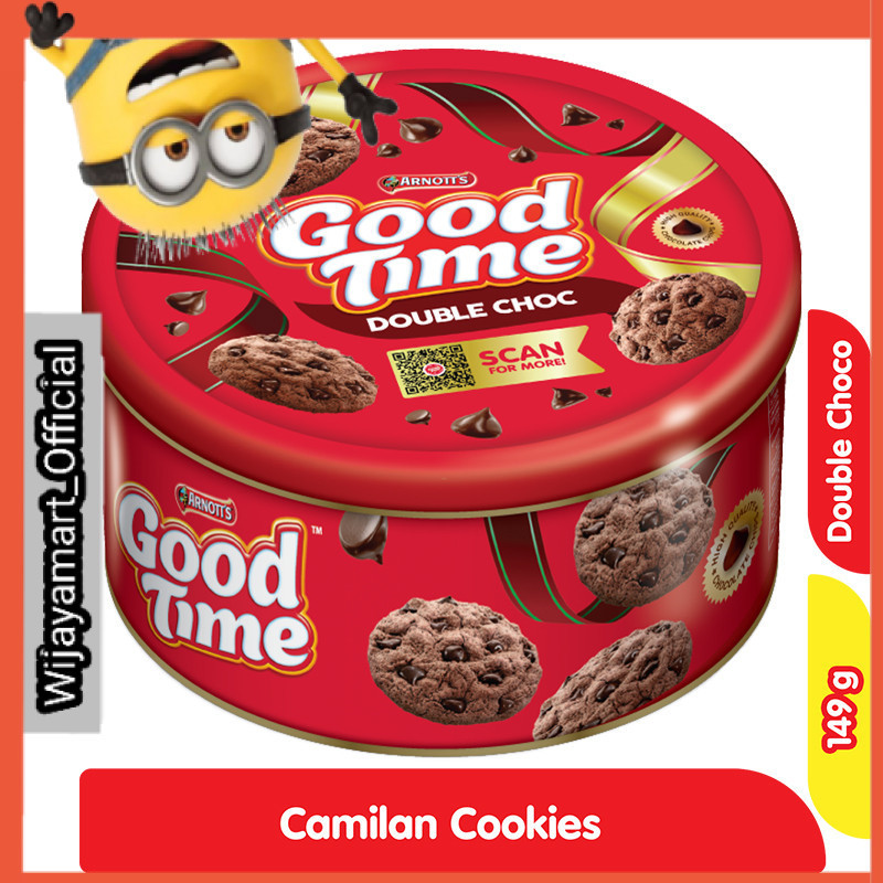 

Good Time Cookies Double Choc Kaleng 149 g