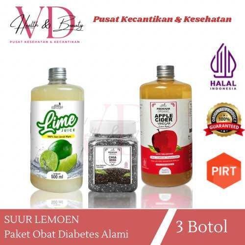 

Paket Hemat Bundling Cuka Apel 500ml Sari Nipis dan Chia Seeds 150gram By Suur Lemoen ID