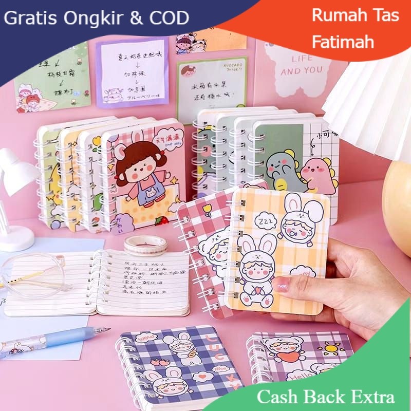 

Promo NOTE BOOK MINI RING A7 / NOTE BOOK / BUKU A7 / BUKU RING / BUKU TULIS / BUKU NOTE BOOK A7 By Rumah Tas Fatimah