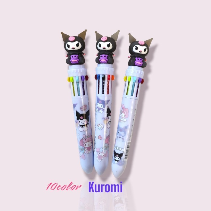 

ACEH.BRO PULLPEN PULPENN WARNA WARNI KUROMI 10 COLOR FULL PEN PEN SANRIO