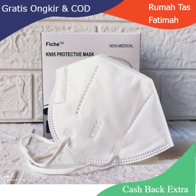 Promo (ISI 50) MASKER KN95 PUTIH HIJAB MASKER KN95 MOUSON MASKER KN95 HIJAB MASKER KN95 EARLOOP By R