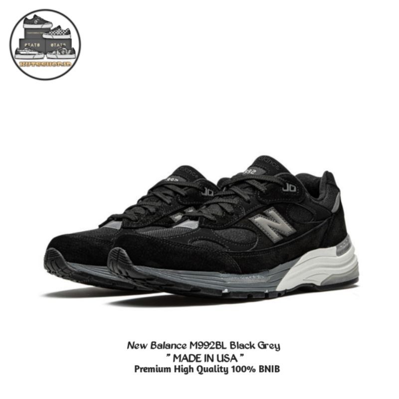 sepesial promo LAGI PROMO Sepatu New Balance M 992 BL Black Grey Made In Usa - NB 992