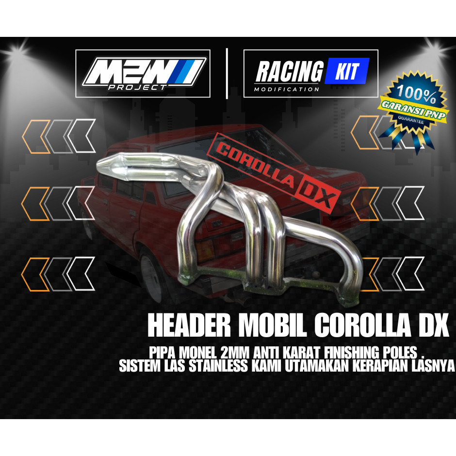 M2W PROJECT Header Mobil Corolla DX M2W PROJECT