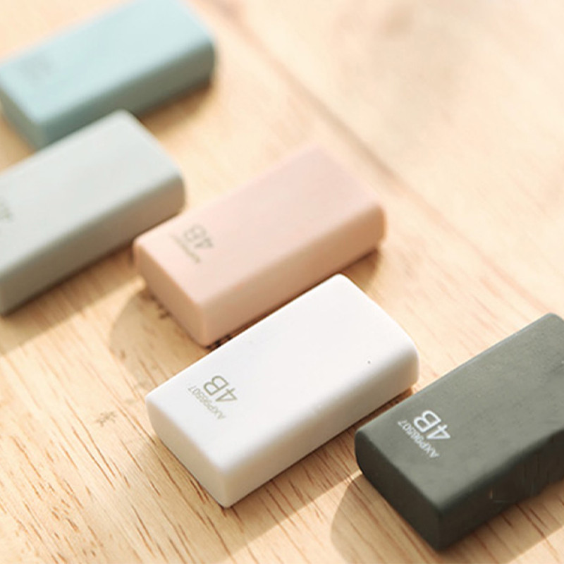 

1pcs 4B Art Eraser Korean Stationery Sketch Pencil Eraser Clean Rubber Erasers for Students Office School Supplies Random Color