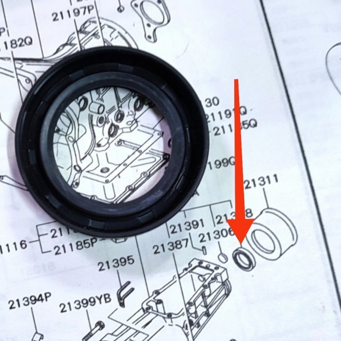 seal buntut transmisi kuda bensin diesel ORIGINAL RESMI MITSUBISHI