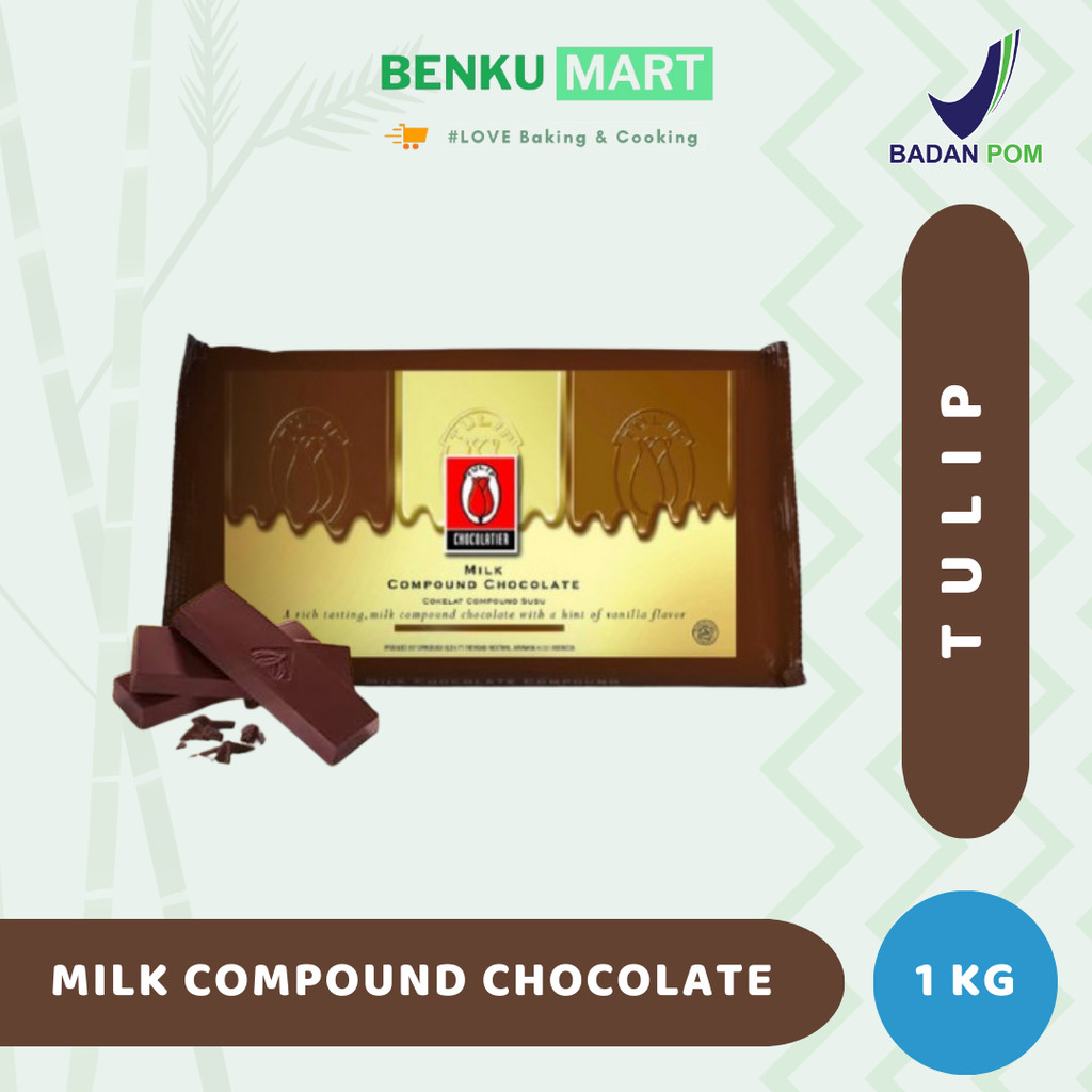 

Coklat Compound Milk Tulip - Cokelat batang milk murah 1 Kg