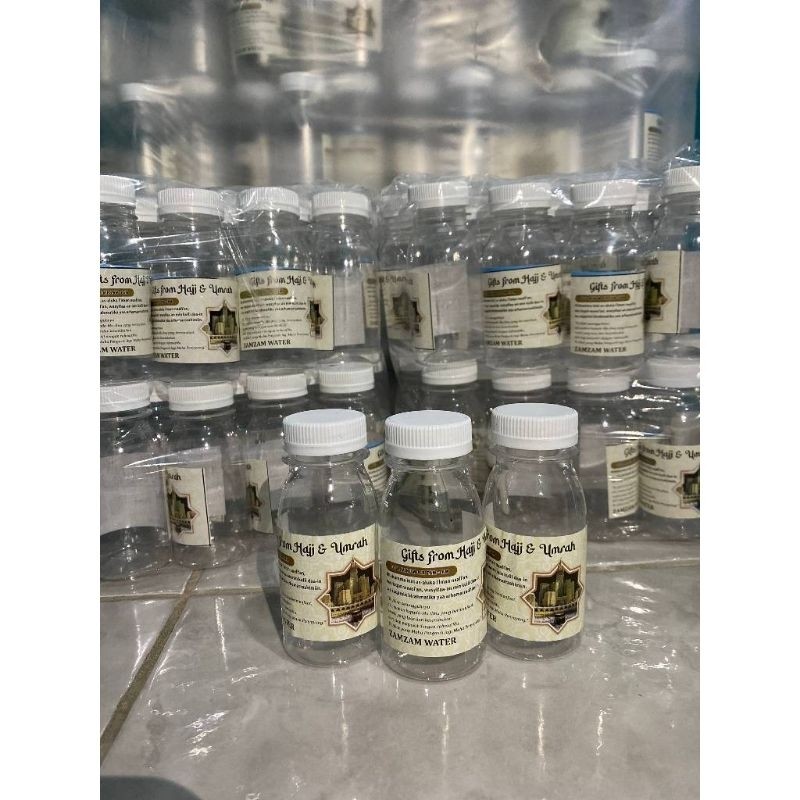 

Botol Air Zam Zam 60/80 Ml 1pcs Stiker Krem / Botol Kosong