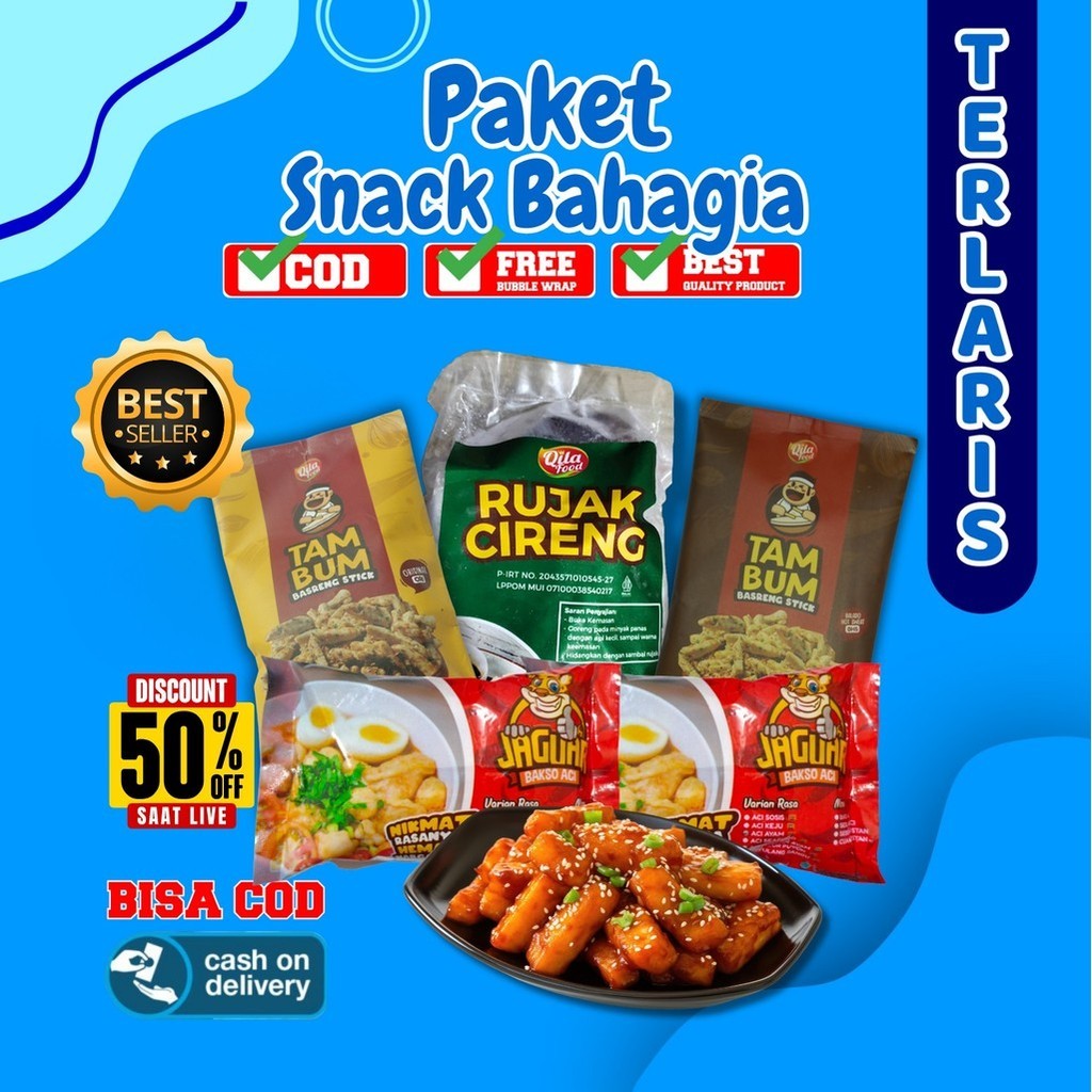 

PAKET SNACK BAHAGIA ENAK MURAH BIKI N SENANG