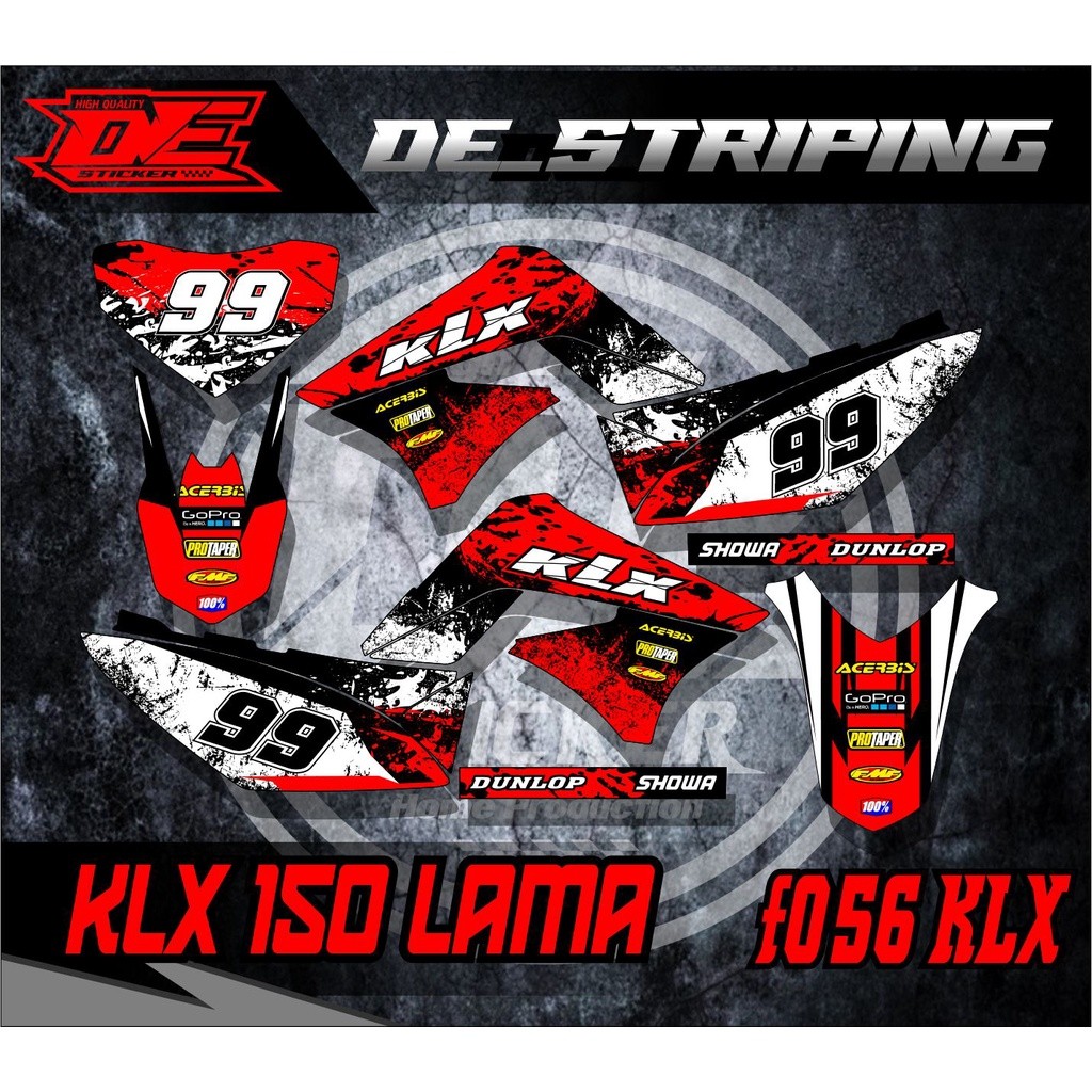 STRIPING KLX LAMA STIKER KLX LAMA KLX 150 OLD