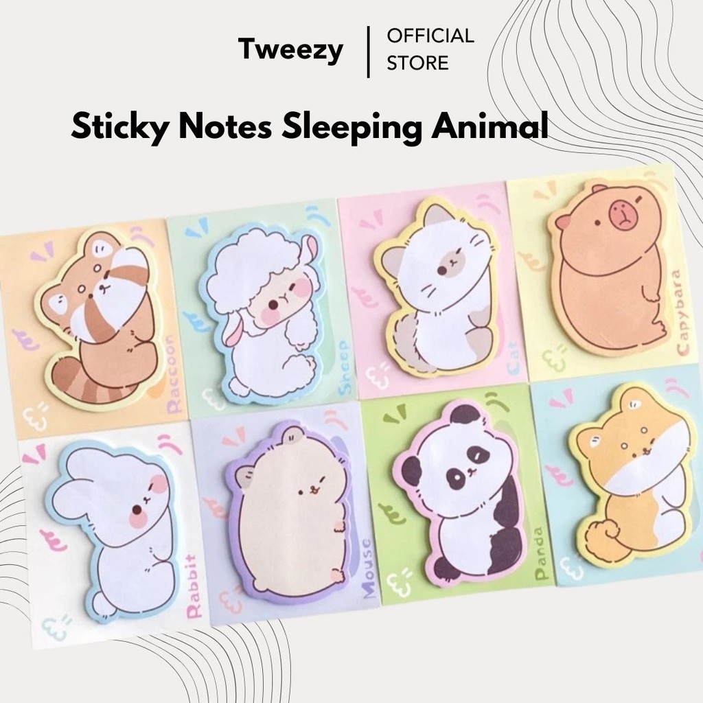 

Sticky Notes Motif Hewan Tempelan Kertas Catatan / 30lembar Sticky Note