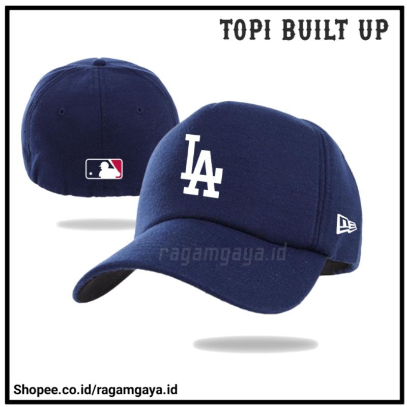 Topi Baseball Built Up LOS ANGELES LA NE Topi Pria Built Up Cap