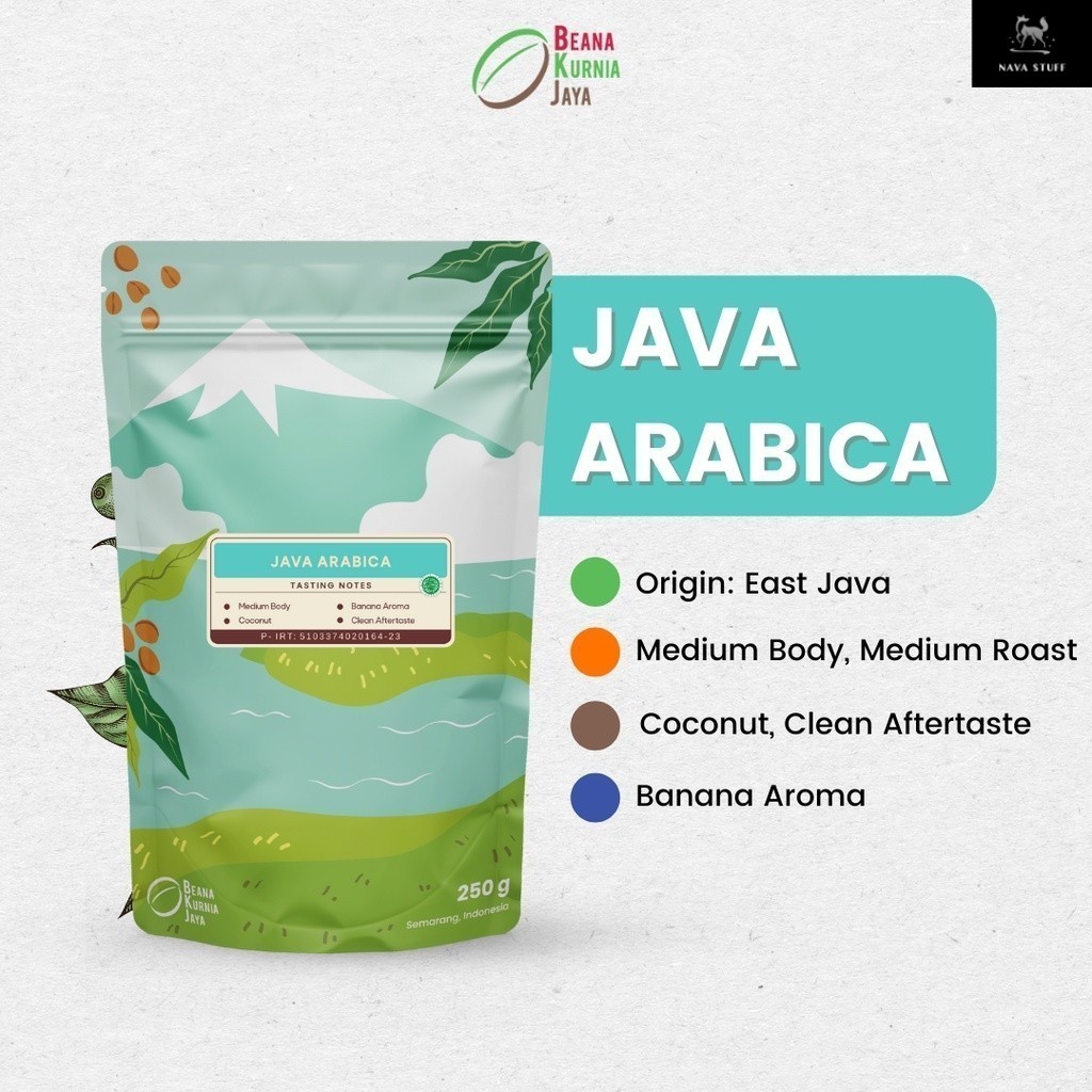 

Java Arabica Coffee Roasted Beans | Biji Kopi Bubuk 250gr - Beana Roastery Semarang