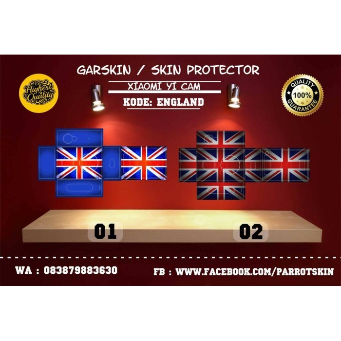 

Garskin Xiaomi Yi edisi england. Termurah