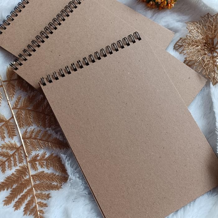 

TERLARIS! scrapbook album A5 20 lembar,buku journal - coklat, 20lembar/350gsm