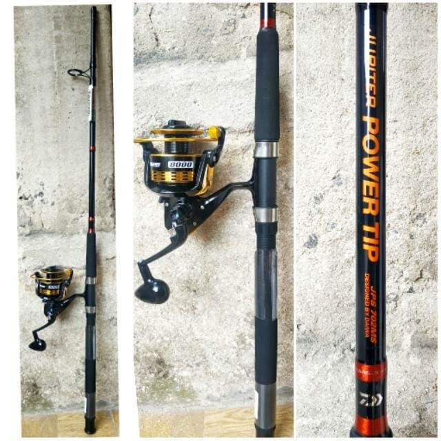 Set Pancing DAIWA MAGURO Khusus Laut Kekuatan 10 - 15 Kg - MAGURO 7000, JORAN 210 CM