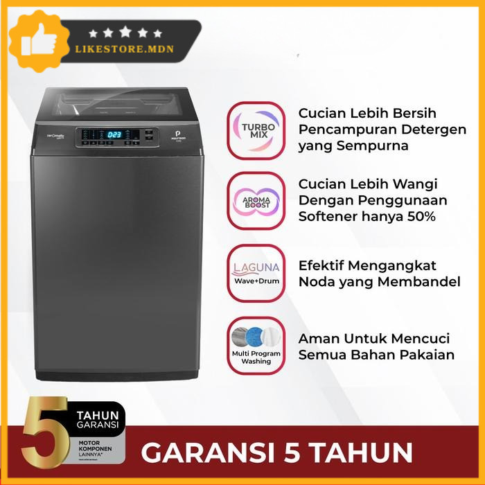 POLYTRON MESIN CUCI 1 TABUNG 9KG PAW-9028Y