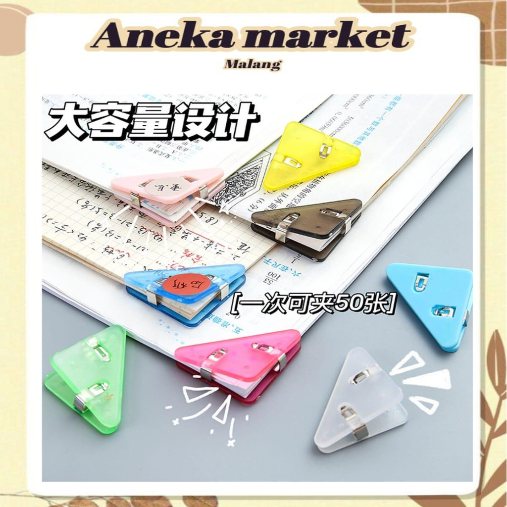 

SAM Penjepit Kertas Akrilik Penjepit Sudut Kertas Segitiga Acrylic Corner Clamp AM