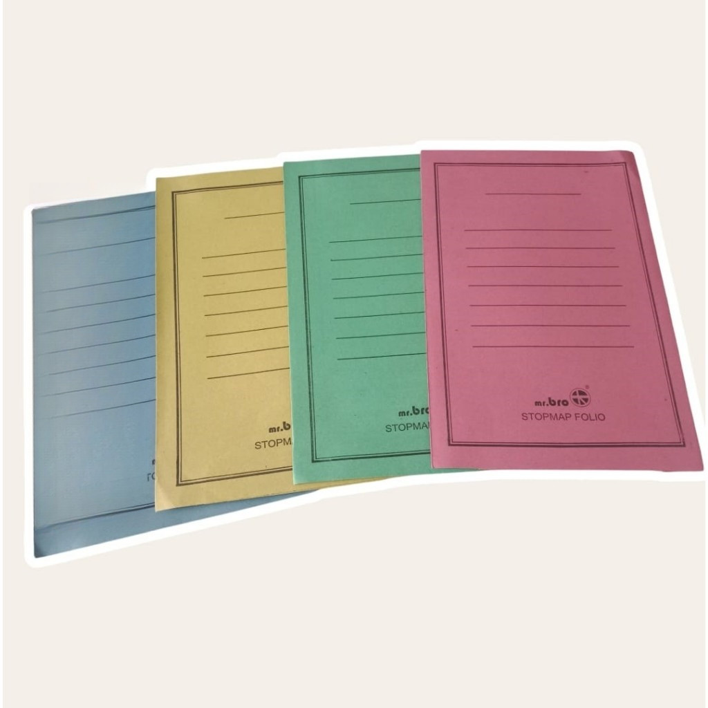 

(10 PCS) Stopmap Folio Kertas Warna - Map Arsip Dokumen Folio Mr.Bro