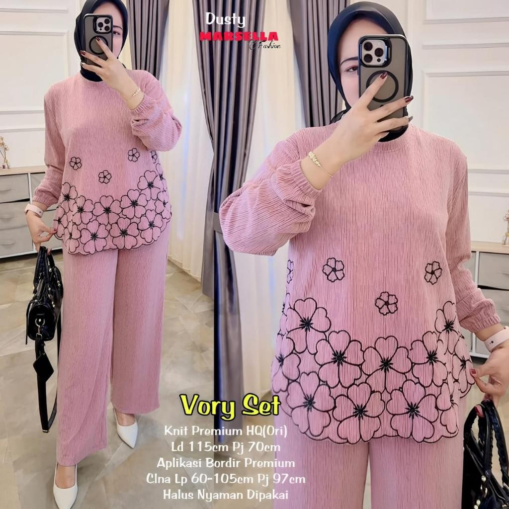 Setelan Wanita Terbaru Vory Setelan By Marsella Fashion murah dan cantik