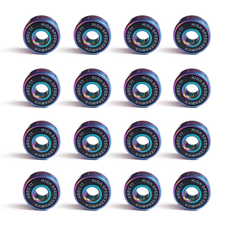 16 PCS ABEC 11 Speed Bearing Ceramic Hybrid Inline Skate Skateboard