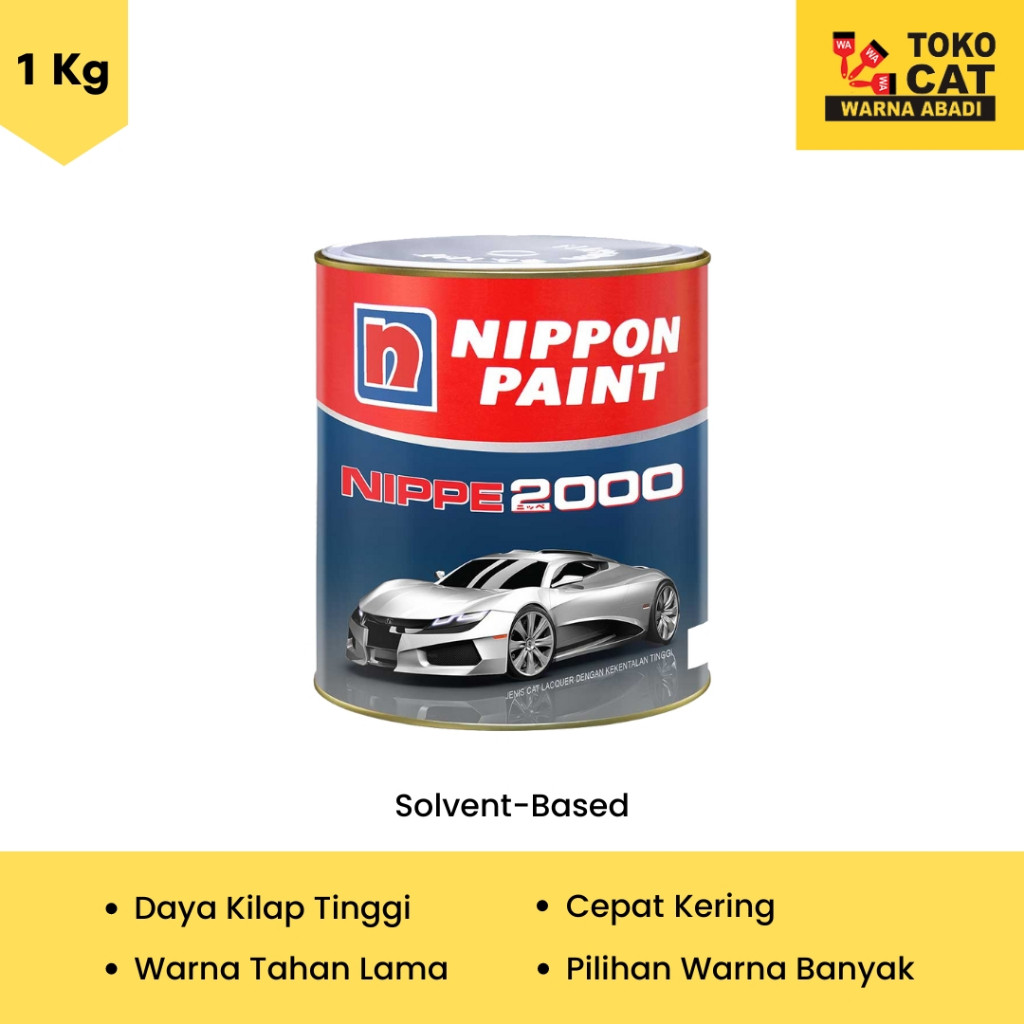 CAT DUCO NIPPE 2000 1KG - WARNA HITAM, PUTIH & CLEAR