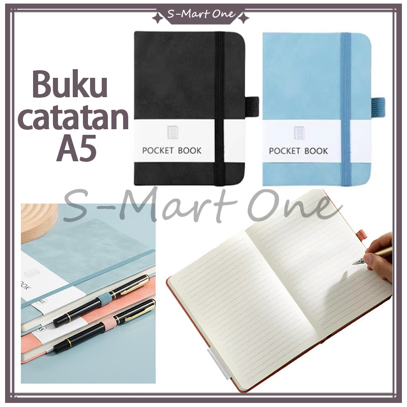 

SM Notebook mini pocket A6/A5/Diary planner multicolor/Buku catatan kecil Book /aesthetic portable Buku tulis memo