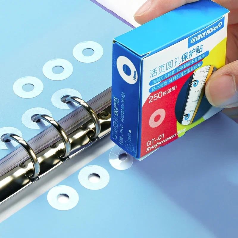 

Hole Punch Protector Labels Sticker Loose Leaf Paper Hole Reinforcement Label Round Stickers Self Adhesive Binding Paper Sticker