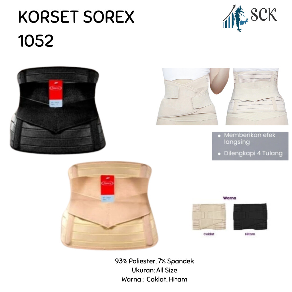 HOKI99 Korset SOREX 1052 - 1051 - 1050 Korset Pelangsing / Stagen Selica 1409 Pengecil Perut stlh Me