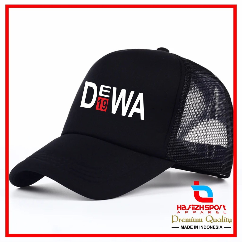 TOPI DEWA 19 LOGO / TOPI JARING DEWA 19  / TOPI TRUCKER DEWA19 PREMIUM BISA COD