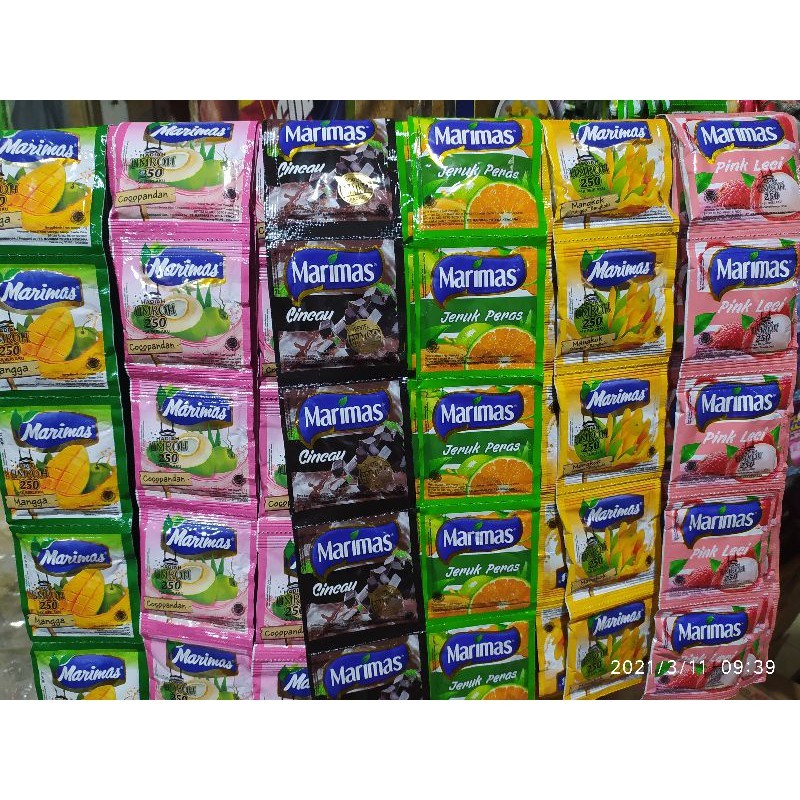

UD- Jas jus/Top es/Marimas/Tea jus minuman Instant Serbuk Aneka Rasa ( 1 Renceng isi 10pcs)