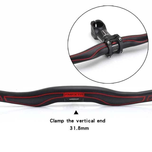 Handlebar Stang Flat FMFXTR 31.8mm x 720 780 Lurus Bend Ringan Alloy Bukan Carbon Untuk Sepeda Gunun