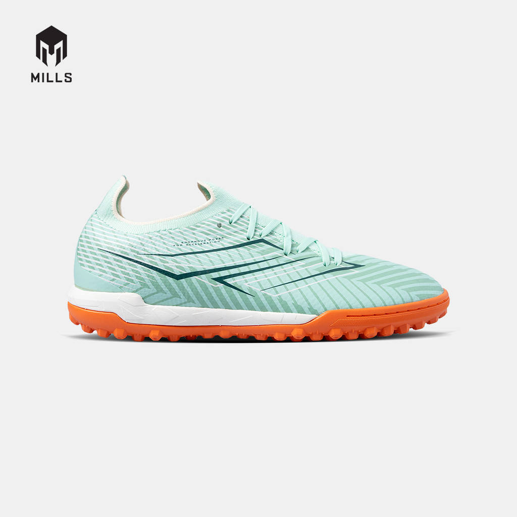 MILLS Sepatu Futsal Helios Prime Turf Soft Green / Orange 9001403