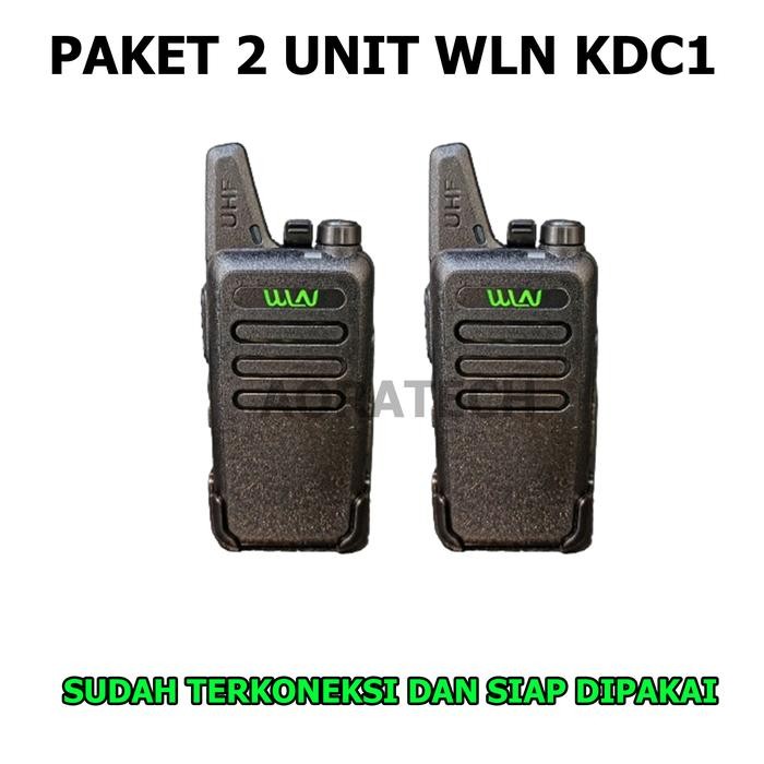 Paket HT WLN 4 Unit Radio HT Walkie Talkie WLN KD-C1 KDC1 Sudah Terkoneksi - 2 unit