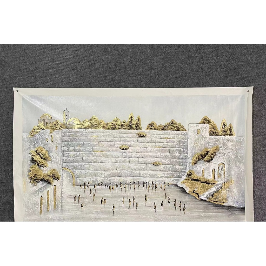 

Customize Paintings Prayer on the Wall of jewish paintings High Quality Pure Handdrawn Oil Painting On Canvas For Home Decor Wal