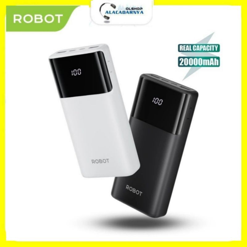 

ROBOT RT22S POWERBANK 20.000mah 3A FAST CHARGING 3 PORT OUTPUT LED DISPLAY ORIGINAL GARANSI