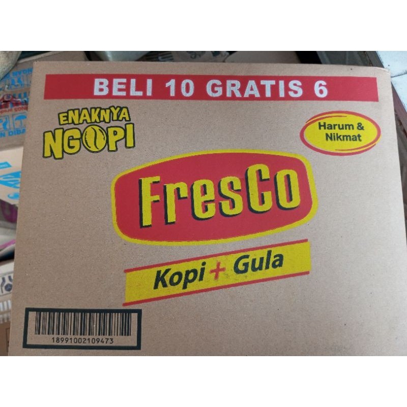 

Fresco Kopi+Gula 1 Karton Isi 10 Renteng