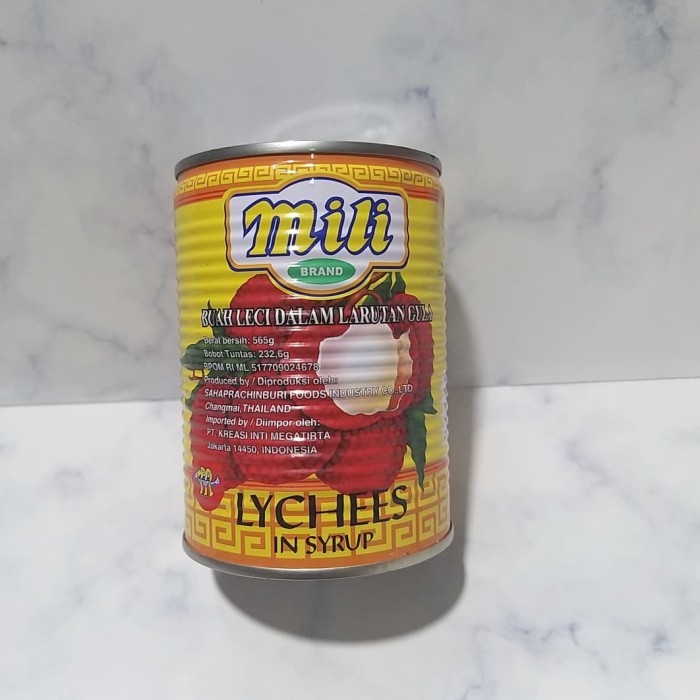 

[Best Seller] lychees in syrup / mili / buah leci kaleng / laici kaleng