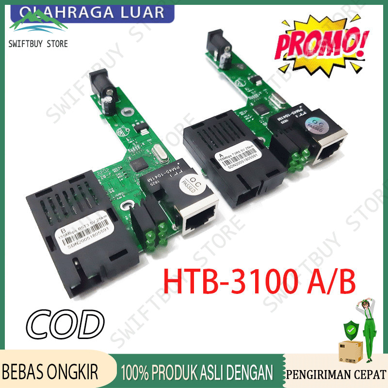 PCB Netlink HTB-3100 A+B Side A Side B Fiber Optic Media Converter FO