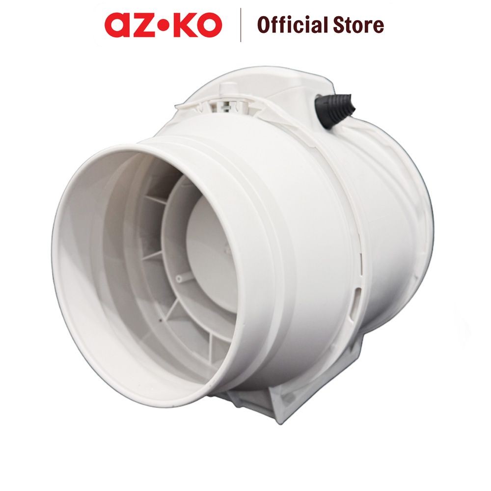 AZKO Krisbow 6 inci Blower Inline Duct Fan - Putih Kipas Hexos Ventilasi Fan Ventilation Peralatan E