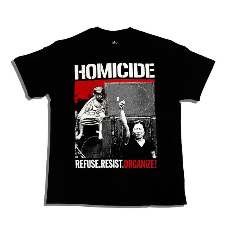 Kaos Band Homicide - Refuse Cotton combad 24s tebal