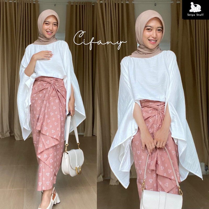 Karina Blouse - batwing - Baju Kondangan hijab - Baju Pesta - Baju lebaran - Baju Wisuda