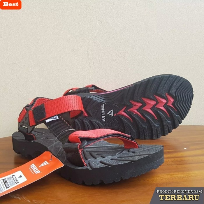 rekomendasi sepatu olahraga brand lokal Sepatu sandal pria karet/Sandal gunung pria/Sandal gunung or