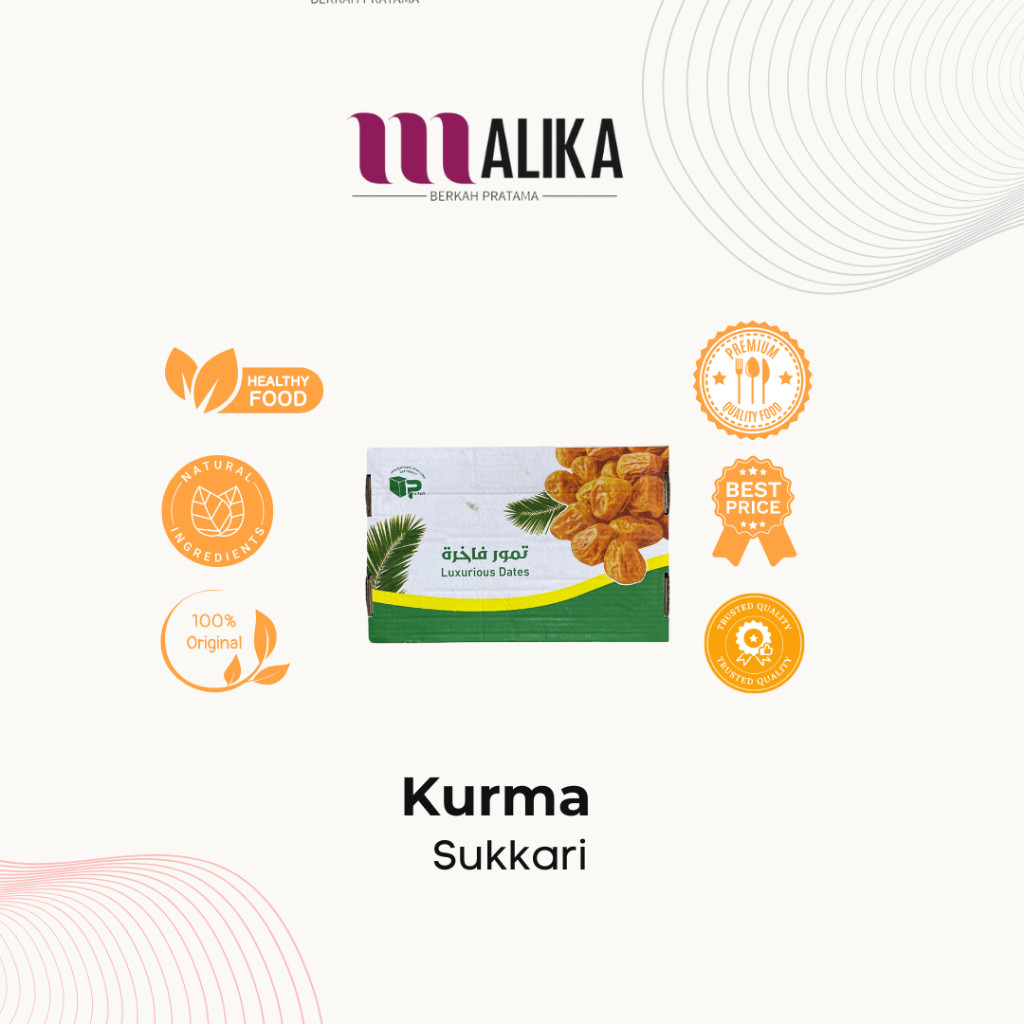 

Kurma Sukari Premium Fresh VVIP GRADE A Original Asli Premium Kurma Raja Arab Sukkari Lembut Manis Legit 500 gr 1 Kg dan 3 Kg Madinah Basah Oleh Oleh haji dan Umroh