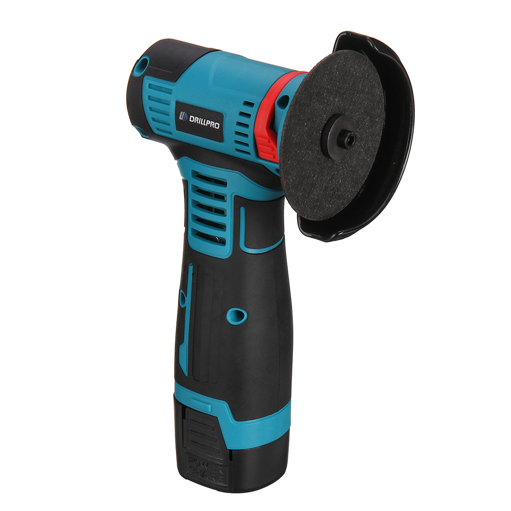 Drillpro 16.8V Brushless Angle Grinder 19500RPM Electric Polishing Grinding Machine Cordless Cutting